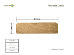 Vareta para Deck 8.5 cm X 3 cm